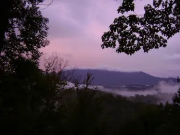 View from cabin in Tennessee 