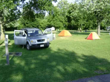 Tent camping at Niagra Falls
